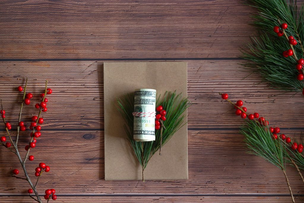 Wrapped holiday gifts, representing a sinking fund for holiday expenses